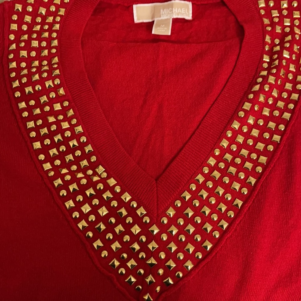 Brand: Michael Kors Color: Red Size: Medium - Picture 2 of 5